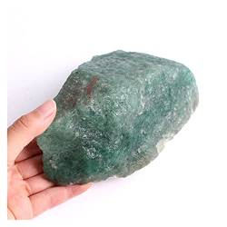 BAWHO 1 STÜCK Große Natürliche Grüne Erdbeerquarzkristalle Rock Rough Stone Dekoration QINTINYIN (Color : Green Strawberry, Size : 300-500g) von BAWHO