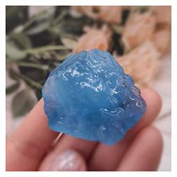 BAWHO 1 Stück natürlicher Aquamarin-Quarz-Beryll-Edelstein-Kristallstein-Probendekoration, dekorative Kristallsteine QINTINYIN (Size : 75-90g) von BAWHO