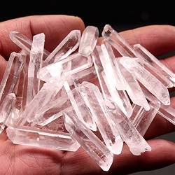 BAWHO 50 g / 100 g / 200 g / 500 g ClearCrystal Stone Quartz Lemurian Seed White Quartz Crystal Point Natürliche Dekoration QINTINYIN (Size : 500g) von BAWHO