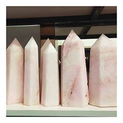 BAWHO 80–2000 g Kristallstab, natürlicher rosafarbener Opalquarz, Edelsteinturm, Mineralprobe QINTINYIN (Size : 1.8-2kg) von BAWHO