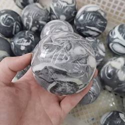 BAWHO Crystal Natural Shell Stone Crystal Quartz Ball Reiki-Behandlungsraum-Dekoration Home Gem QINTINYIN (Size : 500-550g) von BAWHO