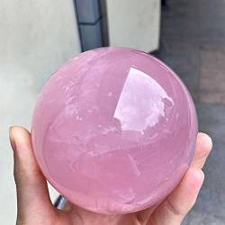 BAWHO Natürliche Rosenquarz-Kristallkugel, 4–11 cm QINTINYIN (Size : 4cm) von BAWHO