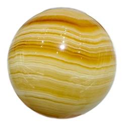 BAWHO Natürliche gelbe Calcitkugel Melaleuca, handpolierter Kristall, Heimbüro-Dekoration, Bastelgeschenke, Feng-Shui-Ornamente QINTINYIN (Size : 300-400g) von BAWHO