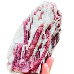 BAWHO Natürliche rote Turmalin-Rohsteine, Rubellit-Steine, Kristallexemplare QINTINYIN (Size : 200g) von BAWHO
