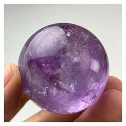 BAWHO Natürlicher Amethyst-Kugel, roher Edelstein, poliert, Bastelgeschenke, lila Quarzkristall, Steinkugel, Heimdekoration, Dekoration, Kristall, PEIQIYIN QINTINYIN (Size : 3.5-4cm) von BAWHO