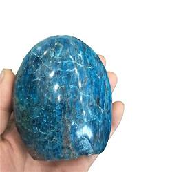 BAWHO Natürlicher Rohkristall, 500 g–1000 g, natürlicher roher Bergkristall-Edelstein, blauer Apatit-Rohstein zur Dekoration, 1 Stück, schöner natürlicher Kristallstein (Color : 500g-600g 1pc) von BAWHO