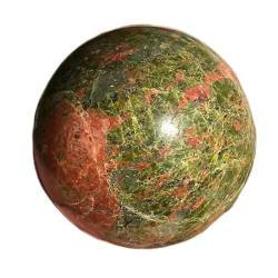BAWHO Natürlicher kostbarer grüner Blumenstein, Ball Reiki heilt Kristalle QINTINYIN von BAWHO
