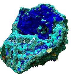 BAWHO Natürliches Azurit-Malachit-Geode-Kristall-Exemplar, Sammlerstück, Stein QINTINYIN (Size : 650-700g) von BAWHO