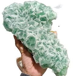 BAWHO Natürliches Kristallzucker-Fluorit-Kristall-Erz-Quarz-Exemplar, Heimbüro-Dekoration, entmagnetisierend, spirituell QINTINYIN (Size : 1.0-1.3kg) von BAWHO
