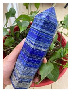 BAWHO PEIQIYIN Naturstein Lapislazuli-Quarz-Kristall, Punktstab, natürlicher Kristallstab, Dekoration, Kristall QINTINYIN (Size : 900-1000g) von BAWHO