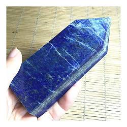 BAWHO Wohnkultur Naturstein Lapislazuli Quarzkristall Edelstein Spitze Zauberstab Obelisk 200-700g Reiki Haushalt Natursteine QINTINYIN (Size : 600-650g) von BAWHO