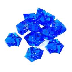 For 20 Stück Acryl Kristall Edelstein Crushed Ice Aquarium Bunte Stein Aquarium Vase Landschaftsbau Dekoration QINTINYIN (Color : Royal Blue) von BAWHO