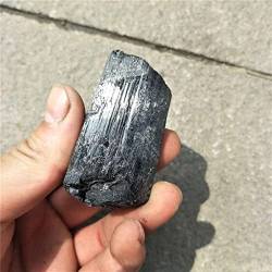 Kristall natürlicher schwarzer Turmalin-Kristall-Edelstein for handgefertigte Rohsteine QINTINYIN (Color : Deep Blue, Size : 100g) von BAWHO