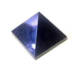 Wunderschöner Kristall, natürliche Tigeraugen, Lapiskristall, Pyramide, polierte Pyramide, Reiki-Mineralien, Quarzkristalle, Stein, Heimdekoration QINTINYIN (Color : Blue Goldstone, Size : 3CM) von BAWHO