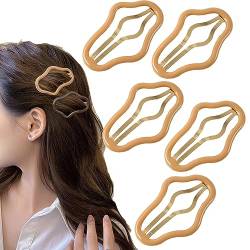 5Pcs Hohle Wolken BB Haarspangen,Haarspangen für Damen Mädchen,Nette Wolken Haarspangen Frauen,4CM Haarspangen Mädchen Haarhalter Basteln DIY Zubehör für Mädchen, Kinder und Damen (Grau 2#) von BAWUTZ