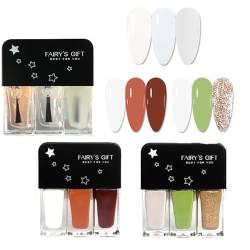 9 Farben Abziehbarer Nagellack, Kein Einbrennen, Nagellack auf Wasserbasis, Schnell Trocknend und Haltbar, Abziehbar und Entfernbar für Frauen Home DIY Nail Art Maniküre Salon (A1-14-15) von BAWUTZ