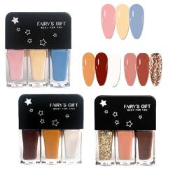 9 Farben Abziehbarer Nagellack, Kein Einbrennen, Nagellack auf Wasserbasis, Schnell Trocknend und Haltbar, Abziehbar und Entfernbar für Frauen Home DIY Nail Art Maniküre Salon (A16-17-18) von BAWUTZ