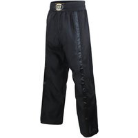 BAY-Sports Sporthose Netz Kickboxhose Hose Short Kickboxen Kampfsport schwarz uni Kampfsporthose Kinder und Erwachsene von BAY-Sports