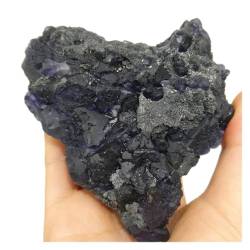BAYDE 1 Stück Tansanit-Blauquarz, natürlicher Fluorit, rauer Calcit, Probensammlungen, Kristall-Massensteine, Edelstein, Studium von Rohsteinen und Mineralien YICHENGYIN (Size : 300-400g) von BAYDE
