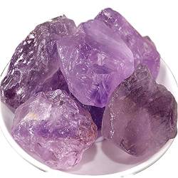 BAYDE 1 Stück natürlicher lila Amethyst roher rauer Stein Quarzkristalle Rock Aquarium Home Room Dekoration Natursteine YICHENGYIN (Color : 1pc 200-250g) von BAYDE