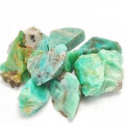 BAYDE 100 g natürlicher Amazonit-Kristallkies, Bergquarz, Rohedelstein, Gartendekoration, Steinkristall YICHENGYIN von BAYDE