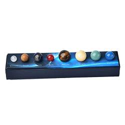 BAYDE 1Set Natürlicher Edelstein Acht Planeten des Sonnensystems Kristallkugel Universum Galaxy Yoga Ore Collection Geschenk YICHENGYIN von BAYDE