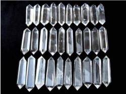 BAYDE 30 natürliche klare Quarzkristalle mit doppelter Spitze YICHENGYIN von BAYDE
