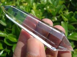 BAYDE Atemberaubender natürlicher Vogelwasser-Klarquarzkristall, 10-seitige Zauberstabspitze, 34 g YICHENGYIN von BAYDE