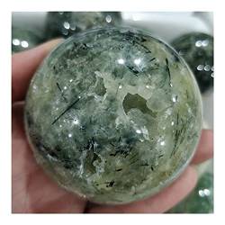 BAYDE Crystal Natural Raw Prehnit Crystal Ball Grapestone Sphere Stones for Jewelry Furnishing and Decorating Minerals Crystal YICHENGYIN (Size : 8-8.5cm) von BAYDE
