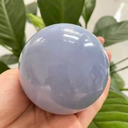 BAYDE -Heimdekoration, natürlicher blauer Chalcedon-Kristall-Quarz-Energieball Reiki-Heilungs-Raum-Dekorations-Geschenk-Geschenke, natürlicher Kristall (Size : 600-650g) YICHENGYIN (Size : 500-550g) von BAYDE