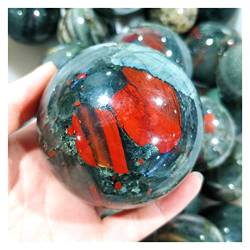 BAYDE Natürliche Edelsteine, Blutsteinkugel, getrommelte Kugeln, Reiki-Kristalle und Steine, Feng Shui-Ornament YICHENGYIN (Size : 6-7cm) von BAYDE