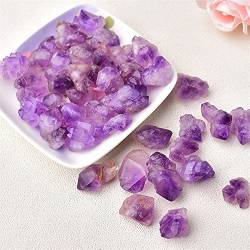 BAYDE Natürliche Kristallkiesprobe, unregelmäßiger Amethyststein, Ra-Kristalle, Heimdekoration for Aquarium, Energiestein, Felsen, Natursteine YICHENGYIN (Color : Amethyst Point, Size : 20g) von BAYDE