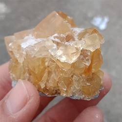 BAYDE Natürliche orange Calcit-Kristallgruppe, Originalstein, Reiki-Mineralien, Probe, grobe Probe, Heimdekoration YICHENGYIN (Color : 200-250g) von BAYDE