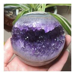 BAYDE Natürlicher Kristallquarz Amethyst Cluster Geode Probe Freeform Reiki Aquarium Home Room Dekoration Zubehör Edelstein YICHENGYIN (Size : 9-9.5cm) von BAYDE