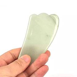BAYDE Natürlicher grüner Quarzstein Kristall Guasha Massagewerkzeuge 1 Stück PEIQIYIN YICHENGYIN von BAYDE