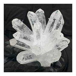 Crystal Natürlicher weißer Phantom-Quarzkristall-Cluster, natürlicher Erzprobenstein, Heilkristall for die Heimdekorationssammlung und Geschenk-Meditationskristall YICHENGYIN ( Color : Pure White , Si von BAYDE