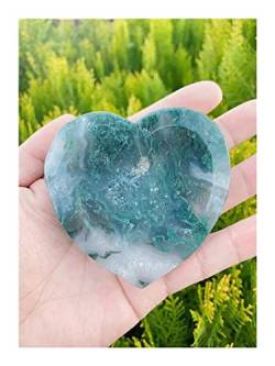 Kristall 1 Stück natürliche Kristall gemischte Form Schüssel Stein Home Decor Rock geeignet for Home Office Dekoration YICHENGYIN (Color : Heart Bowl) von BAYDE