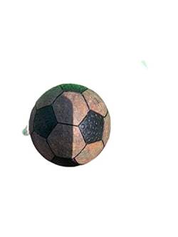 Modell natürlicher Fußball, Basketball-Kristall, Steinhandwerk, Heimdekoration, Hobby des Sammelns von Kunst zur Dekoration, Steingenerator-Dingchi YICHENGYIN (Color : Dark Brown, Size : 80-90mm) von BAYDE