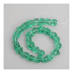 Rauchfarbener Quarz-Nugget-Lose-Perlen-Halskettenanhänger, Facted-Unregelmäßige-Perlen-Armbandherstellung EF-CT-310AMBJ Kunsthandwerk (Farbe: Blauer Quarz) YICHENGYIN (Color : Green) von BAYDE