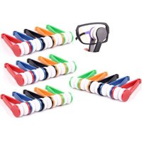 BAYLI Schlüsselanhänger Set 20er Set Brillenreiniger in Zangenform, Brillenputzer Set [auch als von BAYLI