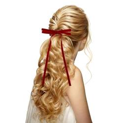 BAYORE Süße Band Bowknot Haarspangen Für Frauen Und Mädchen Samt Schleifen Haarnadel Haarspangen Kopfbedeckung Lolitas Haar Accessoires Schleife Haarspange von BAYORE