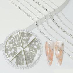 Metall Nagelkunstketten Dekorationen Einzigartige DIY Nägel Maniküre Tipps Für Frauen 3D Nagelkette Aus Metall von BAYORE