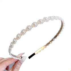 Weiße Kunstperlen Stirnbänder Modischer Kopfschmuck Perlen Haarband Elegante Foto Requisiten Party Kostüm Für Frauen Weiße Kunst Haarbänder Für Frauen von BAYORE