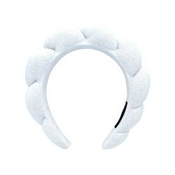 BBASILIYSD Damen Schwamm Stirnband Frottee Stoff Lünette Stirnband für Hautpflege Gesicht Waschen Entferner Make-up Haarschmuck Dusche Mode von BBASILIYSD