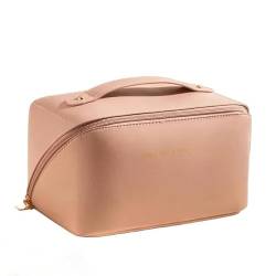 Reisetasche Kosmetikbeutel Mit Großer Kapazität, Tragbarer Pu Frauen Wasserdicht-Pink - 1 Pc von BBAUER