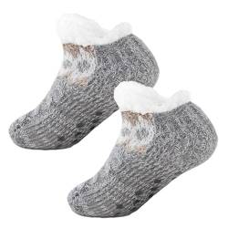 Warme Fuzzy-Socken | Weiche und warme Lammwollsocken mit Anti-Rutsch-Gripper | Damenmode für Wohnzimmer, Schlafzimmer, Esszimmer, Arbeitszimmer, Spielzimmer Bbauer von BBAUER