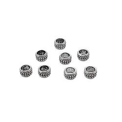 15 Sterling Silber Spacer Perlen mit Kette Stil 925 Silber Spacer Perlen 6 mm für Armband von BBDMind