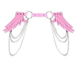 BBOHSS Damen Body Harness Punk Fashion Leder Strumpfgürtel Taille Gürtel Halloween Festival Strumpfband Tanzkostüm von BBOHSS