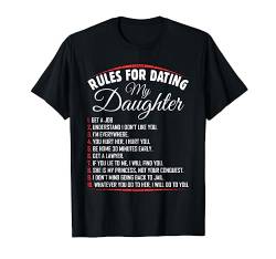 Rules Of Dating My Daughter Funny Dating T-Shirt von BBP Designs