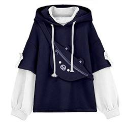 BBVP Kawaii Hoodie Damen Kapuzenpullover Sweatshirt Teenage Mädchen Pullower Harajuku Ästhetische Bär Anime Hoodies Pulli Frauen Koreanisch süßer Streetwear Kpop Herbst Winter Kleidung Tops S-5XL von BBVP